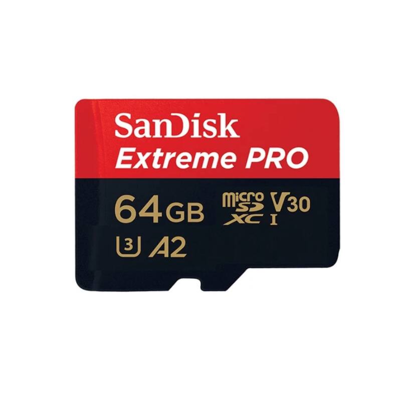 SanDisk Extreme PRO  
microSDXC I  
64 GB  
V30  
A2