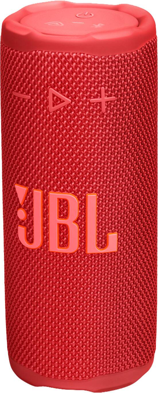 Angle. JBL - Grip Portable Wireless Speaker with Built-In Light - 2025 - Red.