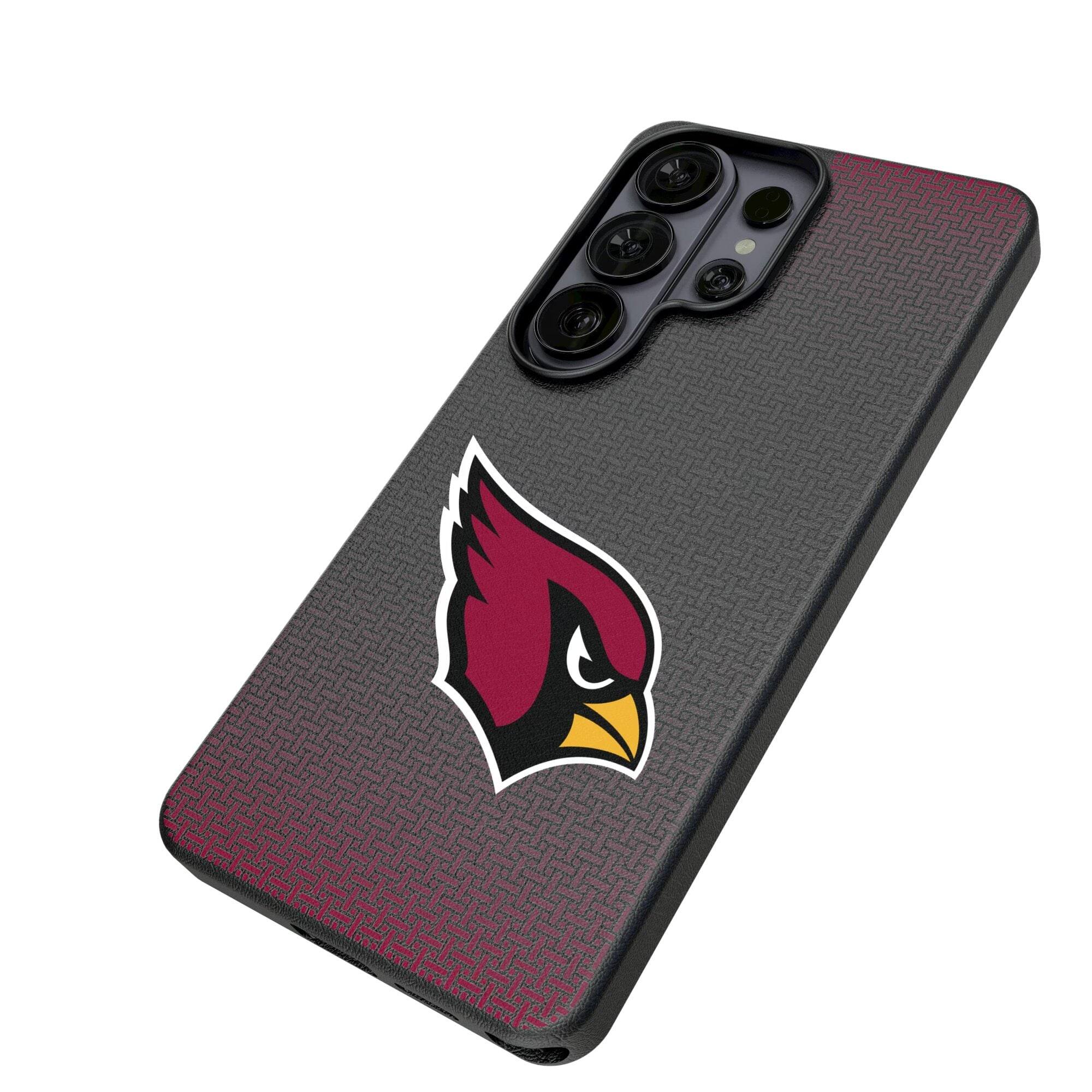 Alt View 1. Keyscaper - Arizona Cardinals Linen Galaxy Magnetic Bump Case - S25 Ultra - Black.