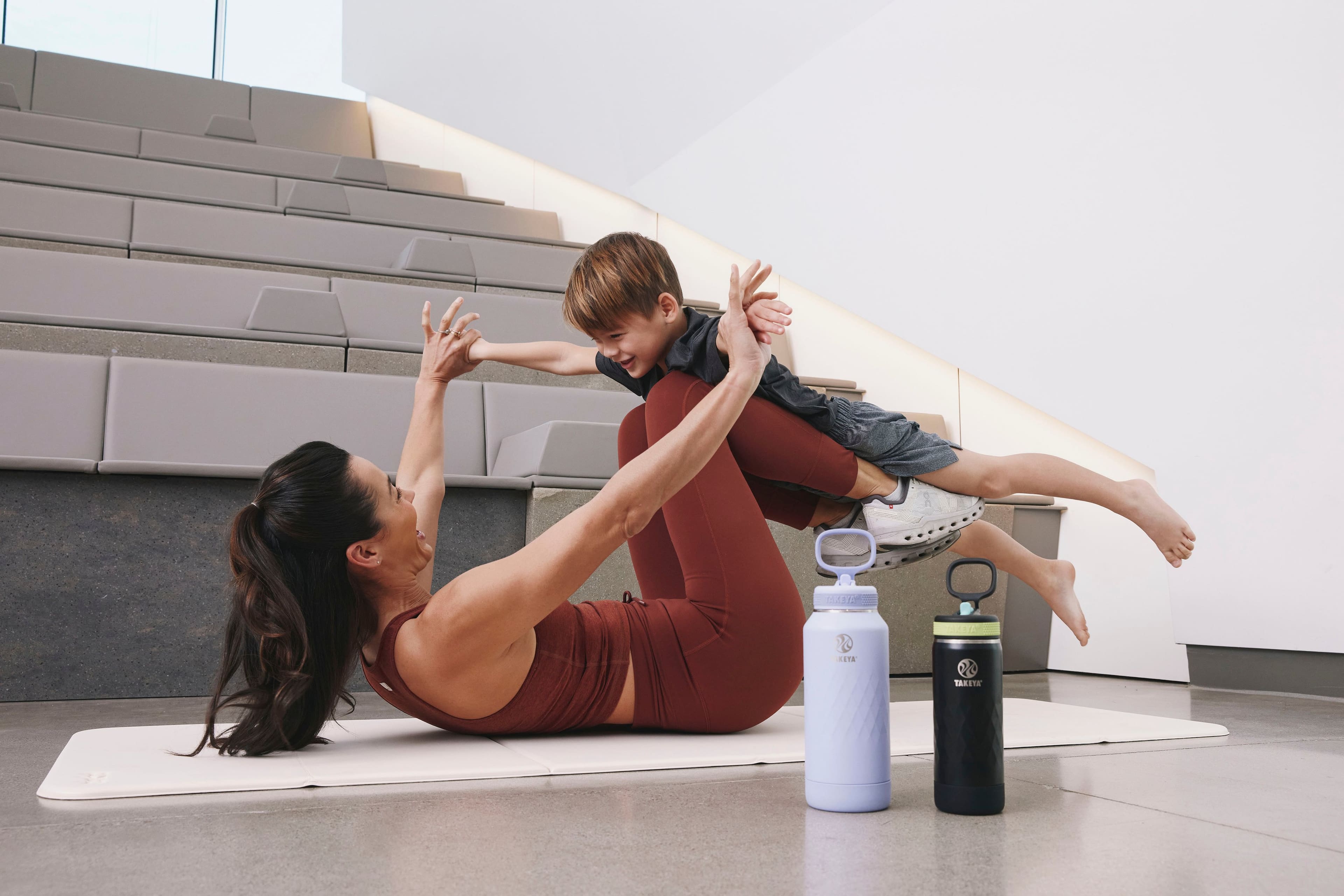 The text on the image is "Yoga Kids Take It."