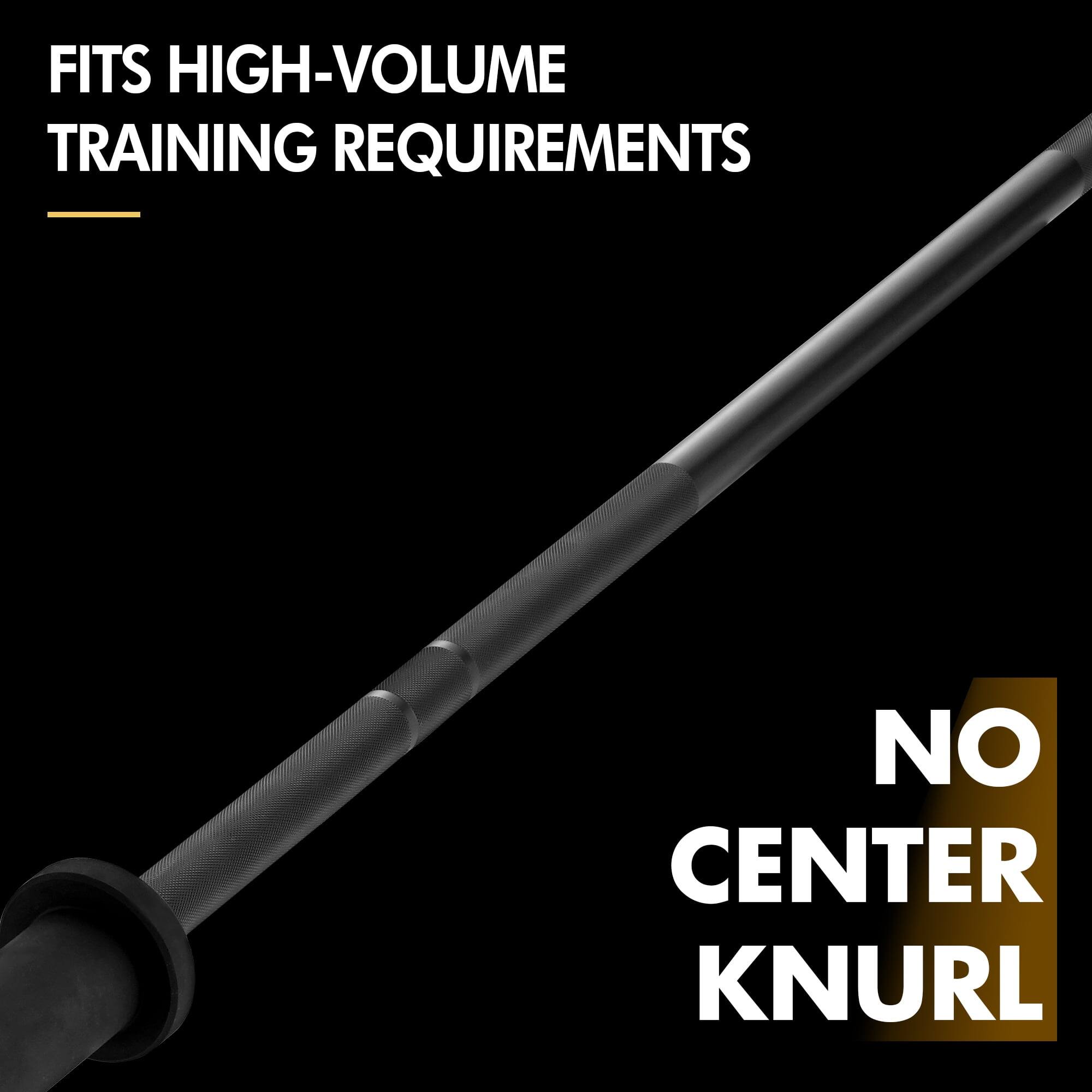 FITS HIGH-VOLUME TRAINING REQUIREMENTS

NO CENTER KNURL