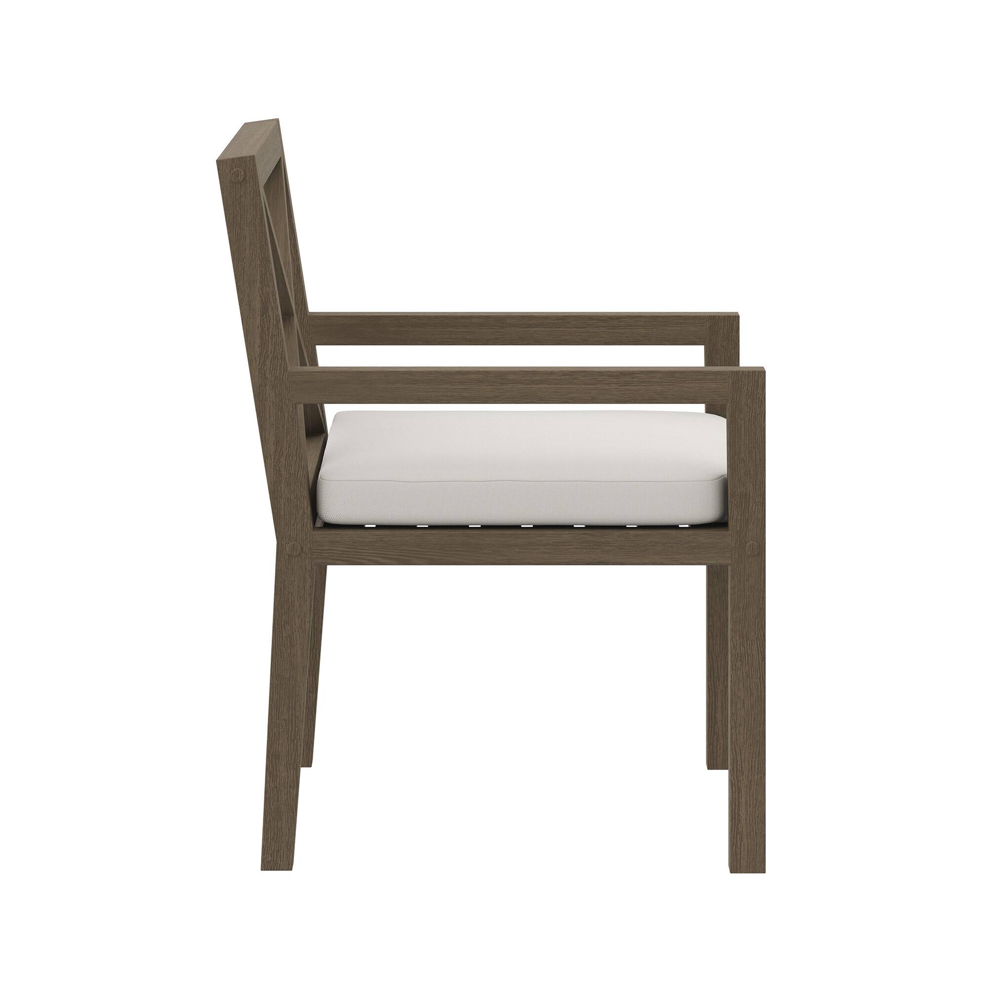 Alt View 2. Modway - Northlake Outdoor Patio Teak Dining Armchair by Modway - Weathered Gray.