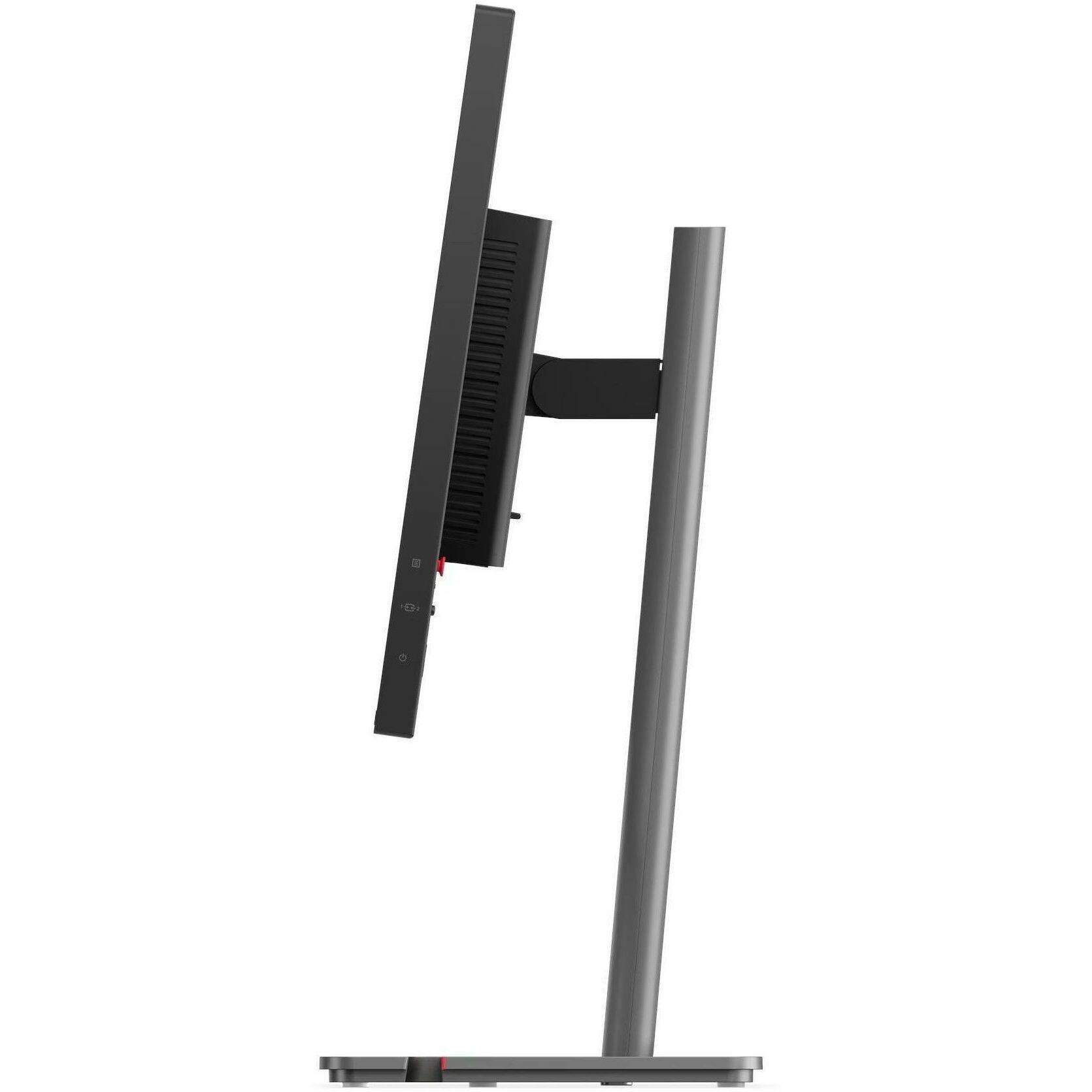 Alt View 4. Lenovo - Lenovo ThinkVision P24QD-40 24" Class Webcam WQHD LED Monitor - 16:9 - Eclipse Black - 23.8" Viewable - In-plane - Black.