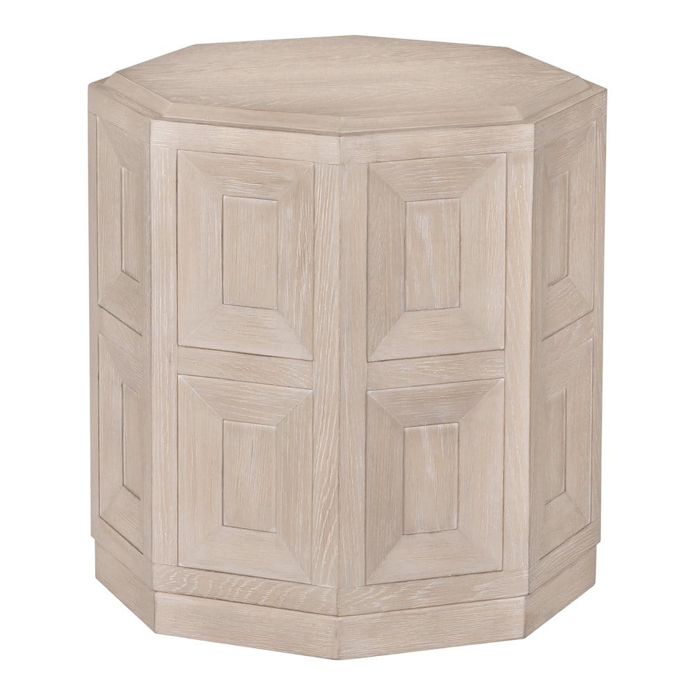 Furniture of America - Ulan Modern Solid Wood Octagon End Table - Brown