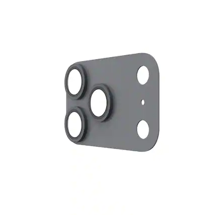 Front. UAG - iPhone 18 Pro Glass Camera Lens Protector & Camera Plate Protector, Aluminosilicate Glass & Aluminum Backplate - Space Grey.