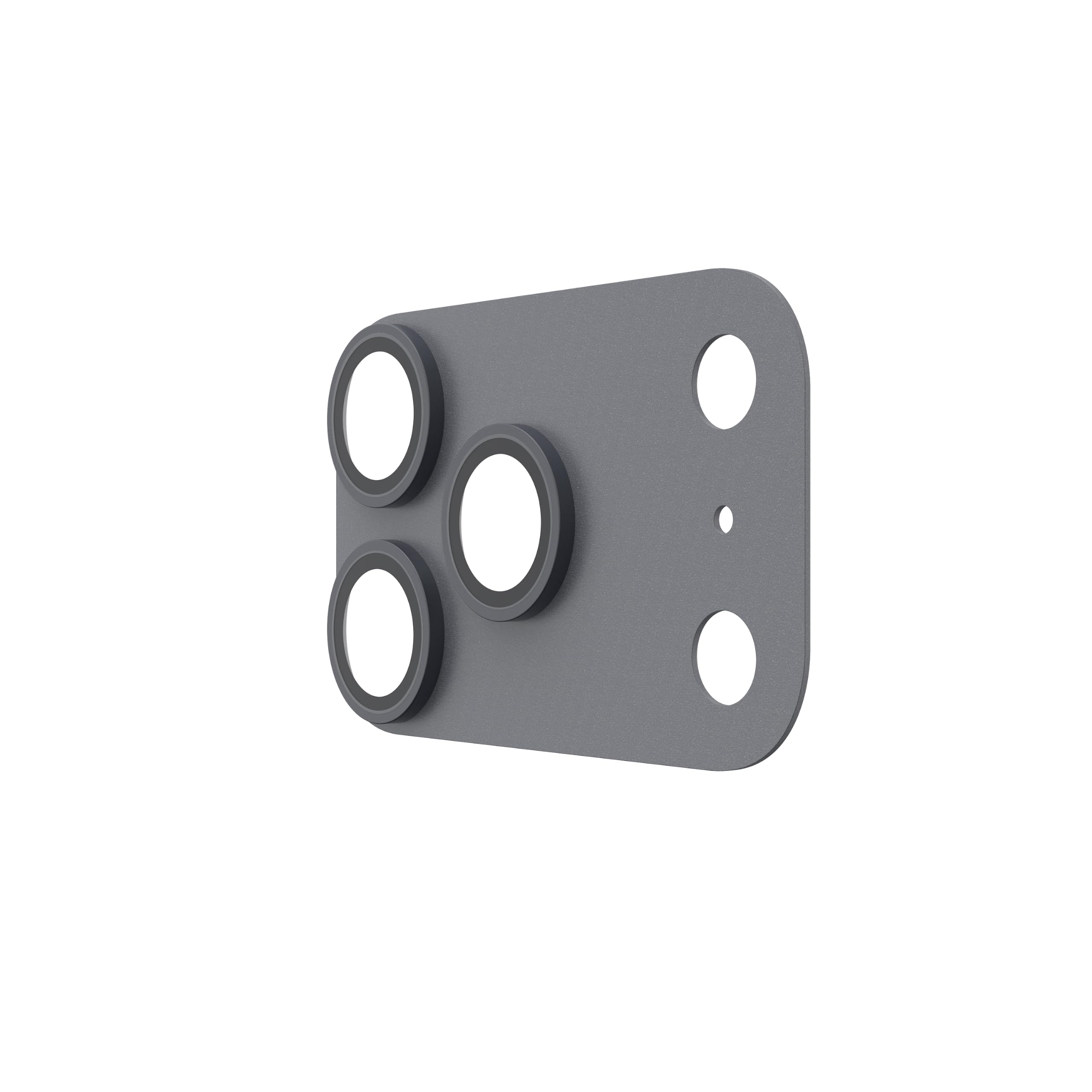 Front. UAG - iPhone 18 Pro Glass Camera Lens Protector & Camera Plate Protector, Aluminosilicate Glass & Aluminum Backplate - Space Grey.
