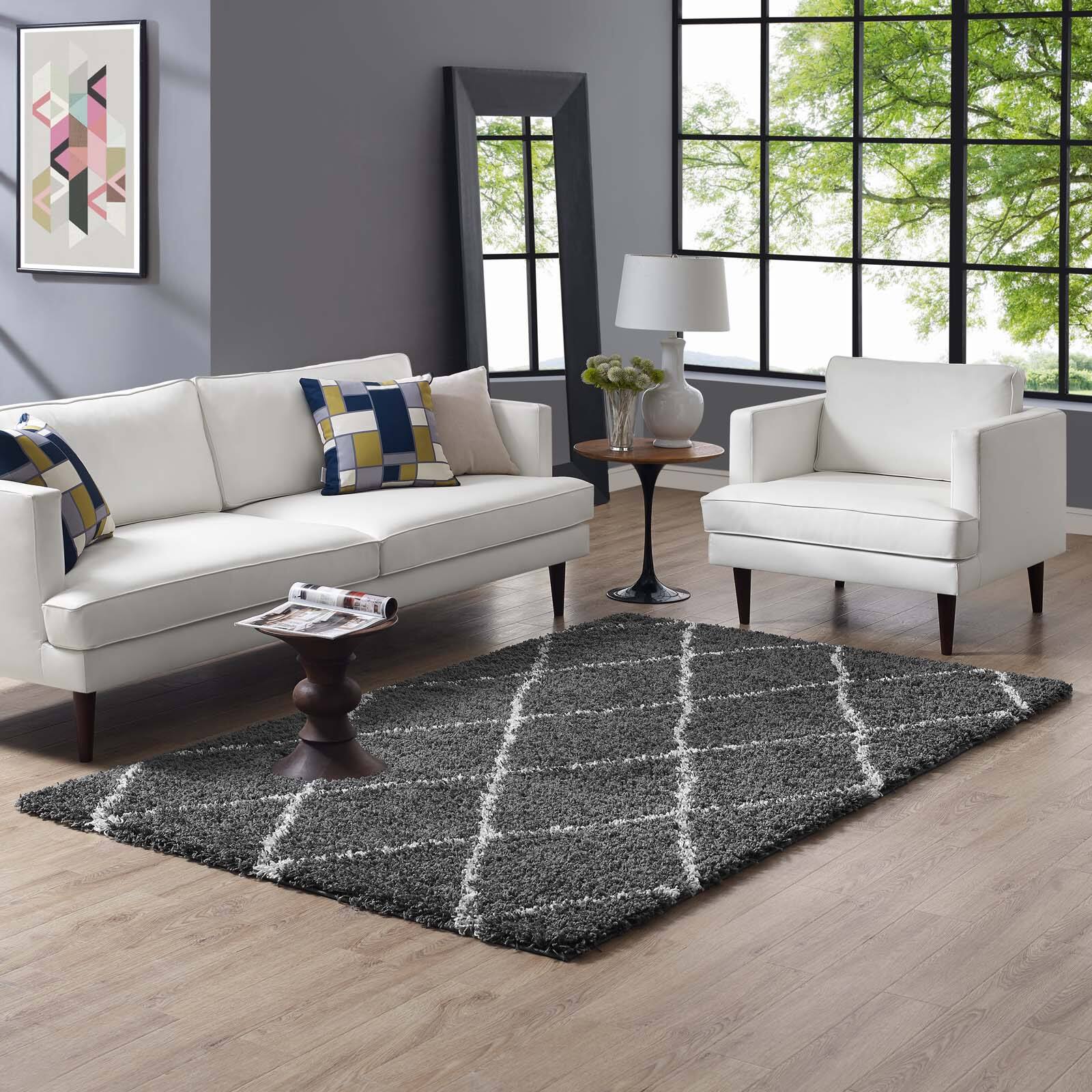 Dark Gray and Ivory