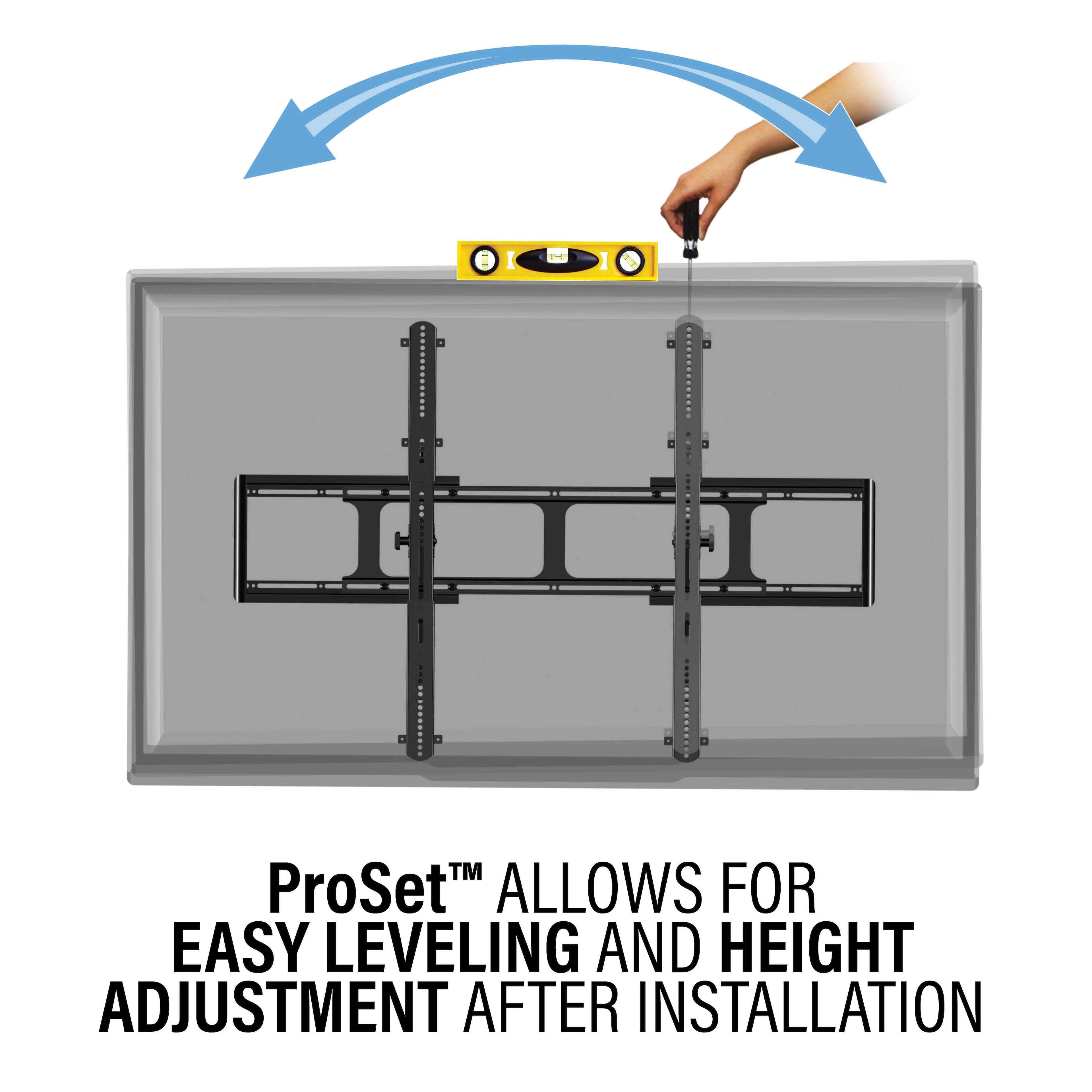 1 TM ProSet allows for easy leveling and height adjustment after installation.