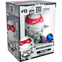 Youtooz - TMNT: Michelangelo Black & White Vinyl Figure #13 Shopverse Exclusive