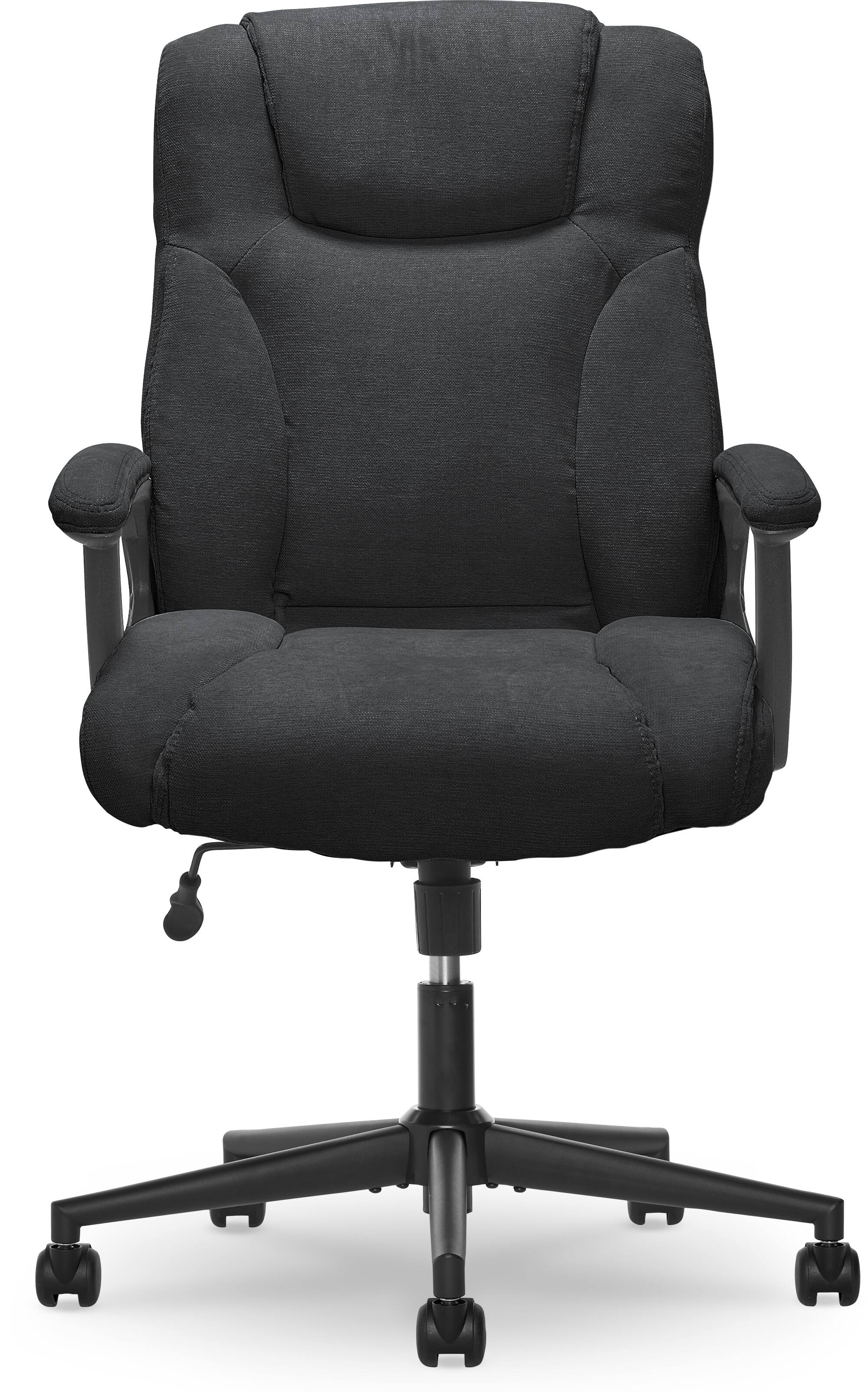 Left. Serta - Hannah II 5-Pointed Star Microfiber Executive Chair - Black.