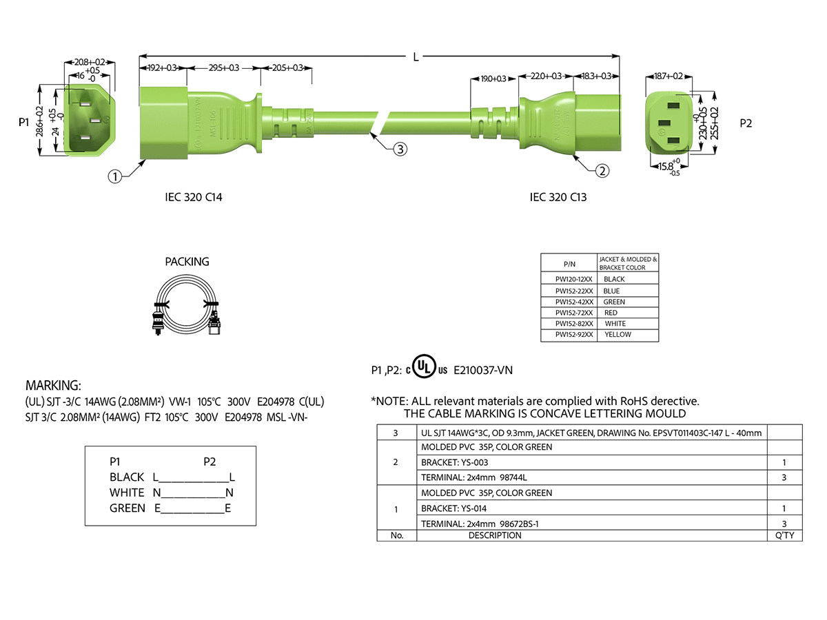 108/03/2

cOn

FOOOCE
PACKING
   www.facebook TELLARION BLUE  EXPERM OWTRESS.COM 12:13 INSTER AMPGES VELLOW
MARKING: (U)ST-20 HAWG(100MM) WWW IBSC 2007 =204978 @ SJT3/200MRF (12.25) F2 10sIC 300V 204278 MYLAYN-
01.02:0 e
US: E210037VN
H BLACK L WHITE N GRAN at
ps:

2 BRACKETWS.COM RAOLBECTS.COM/TALONGREEAT DI @ TERMINAL:20100119867288-1 No. DESCRIPTION
M  ill 81 2020