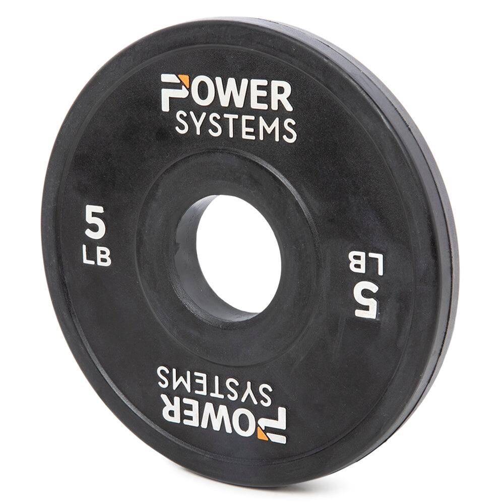 Power Systems - 5 lb Training Bumper Plate - Weight Plate with Reinforced Inner Stainless Steel Disc - Black