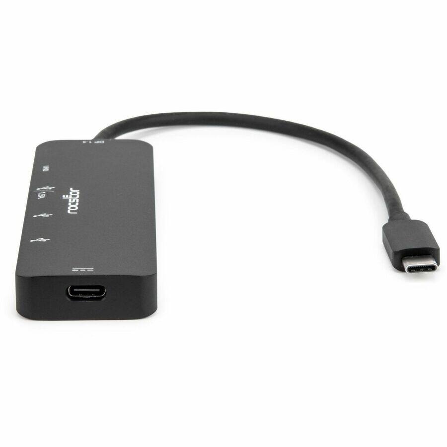 Alt View 2. Rocstor - Rocstor Type-C to HDMI/USB-Ax3/Type-C PD Charging with DP1.4 Alt Mode - 1 x USB 3.1 Type C - Male - 1 x HDMI Digital.