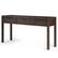 Angle. Simpli Home - Hollander Wide Console Table - Warm Walnut Brown.