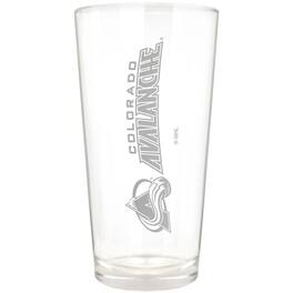 Great American Products - Colorado Avalanche Etched 16oz. Vertical Rally Cry Pint Glass - Multicolor