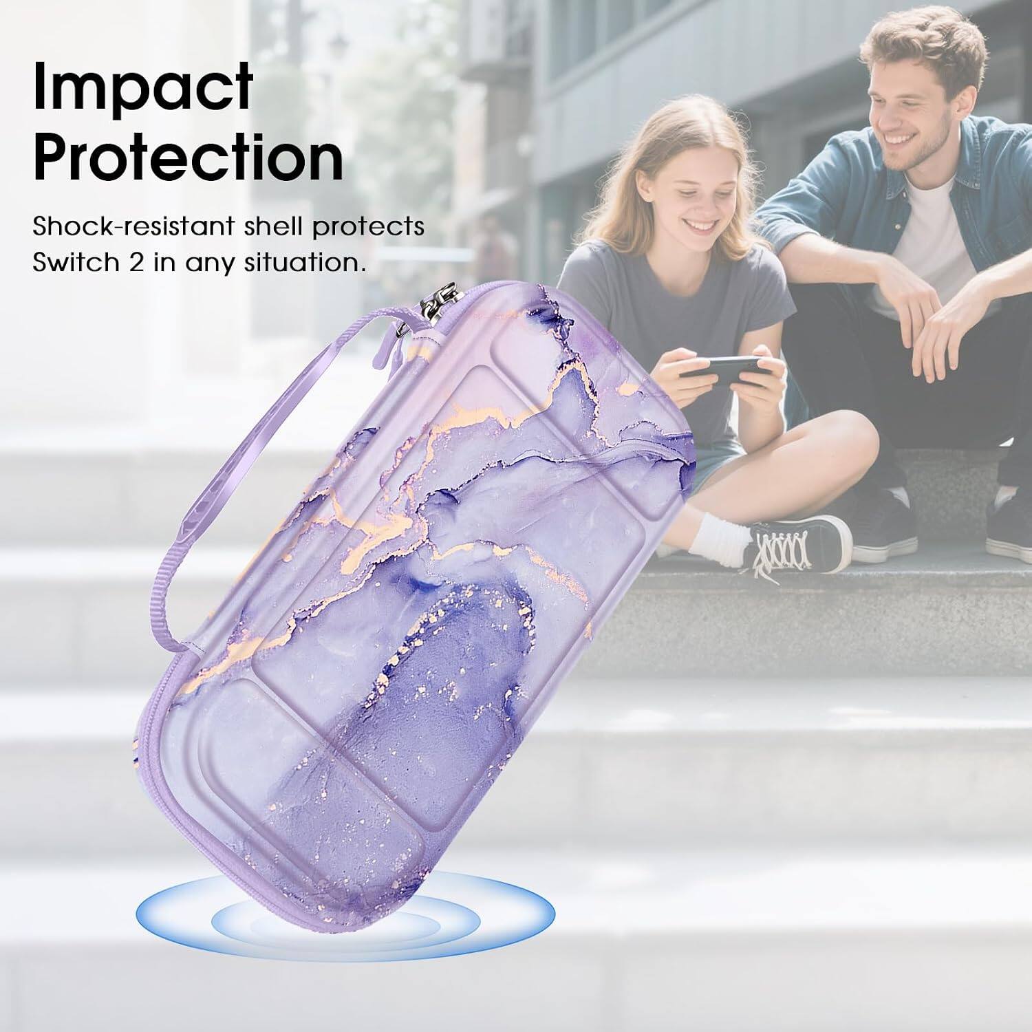 Impact Protection  
Shock-resistant shell protects Switch 2 in any situation.