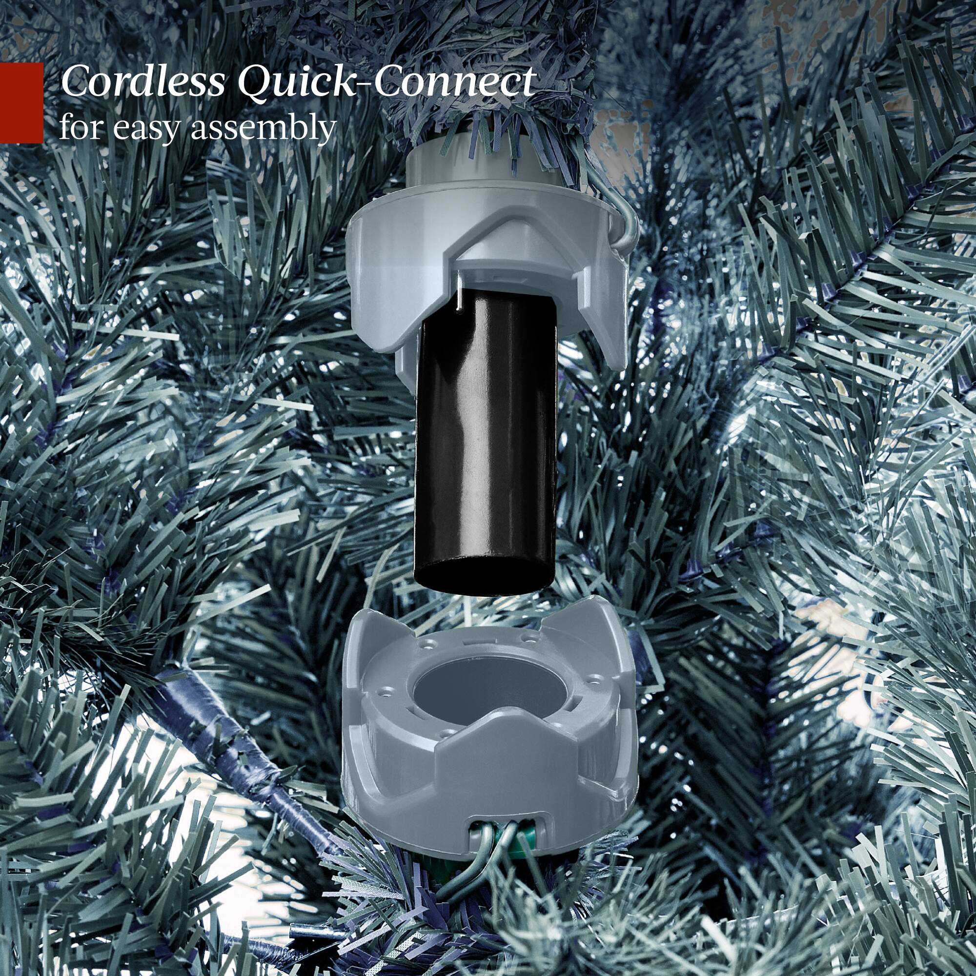 Cordless Quick-Connect for easy assembly