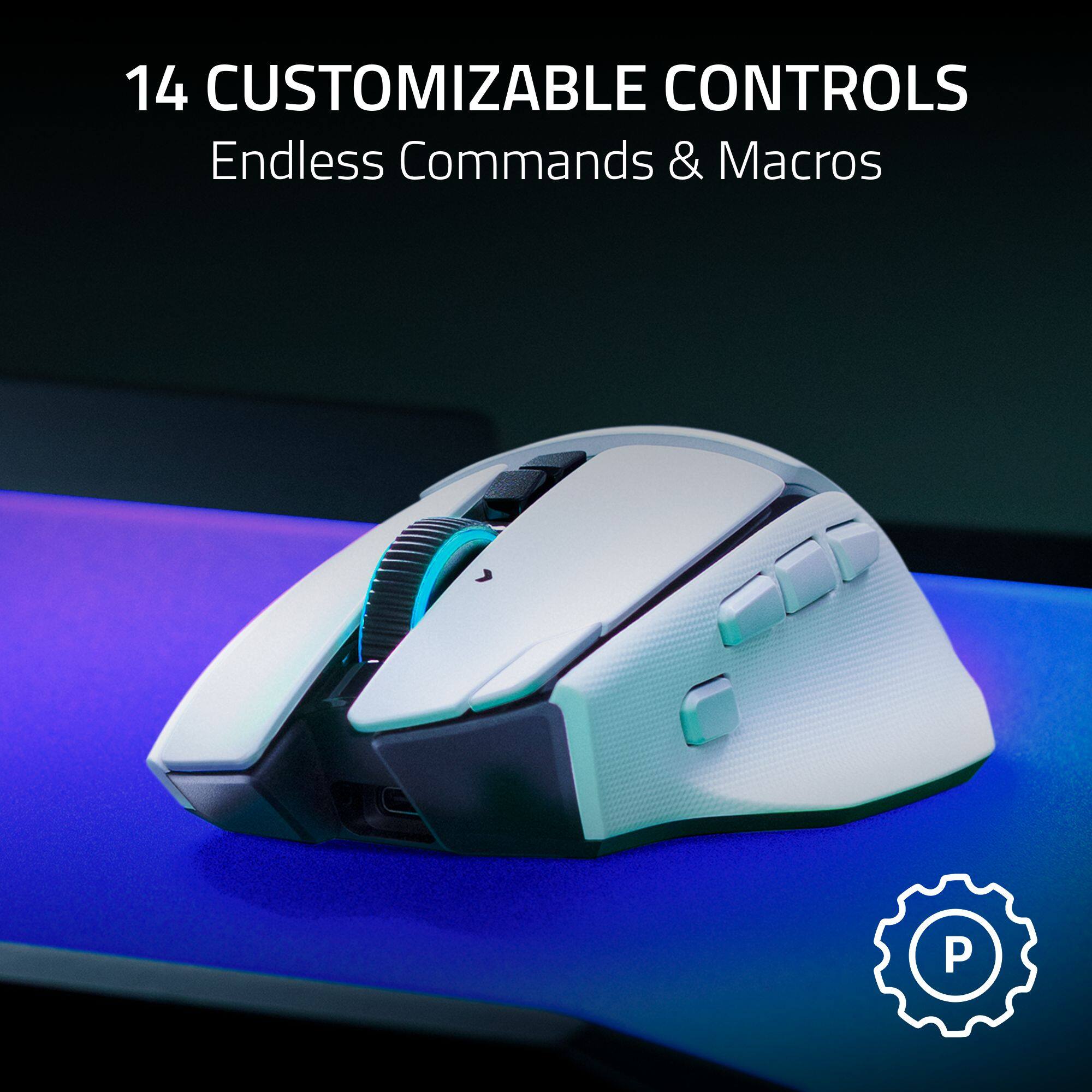 14 CUSTOMIZABLE CONTROLS  
Endless Commands & Macros