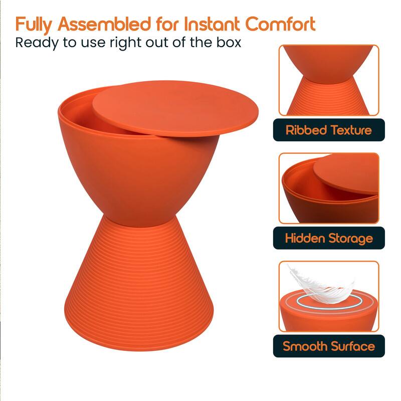Fully Assembled for Instant Comfort  
Ready to use right out of the box  

- Ribbed Texture  
- Hidden Storage  
- Smooth Surface