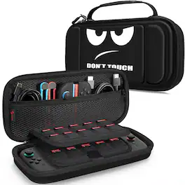 Kitcheniva - Travel Carry Case For Nintendo Switch 2 2025 Shockproof Hard Protective Cover - Black Touch