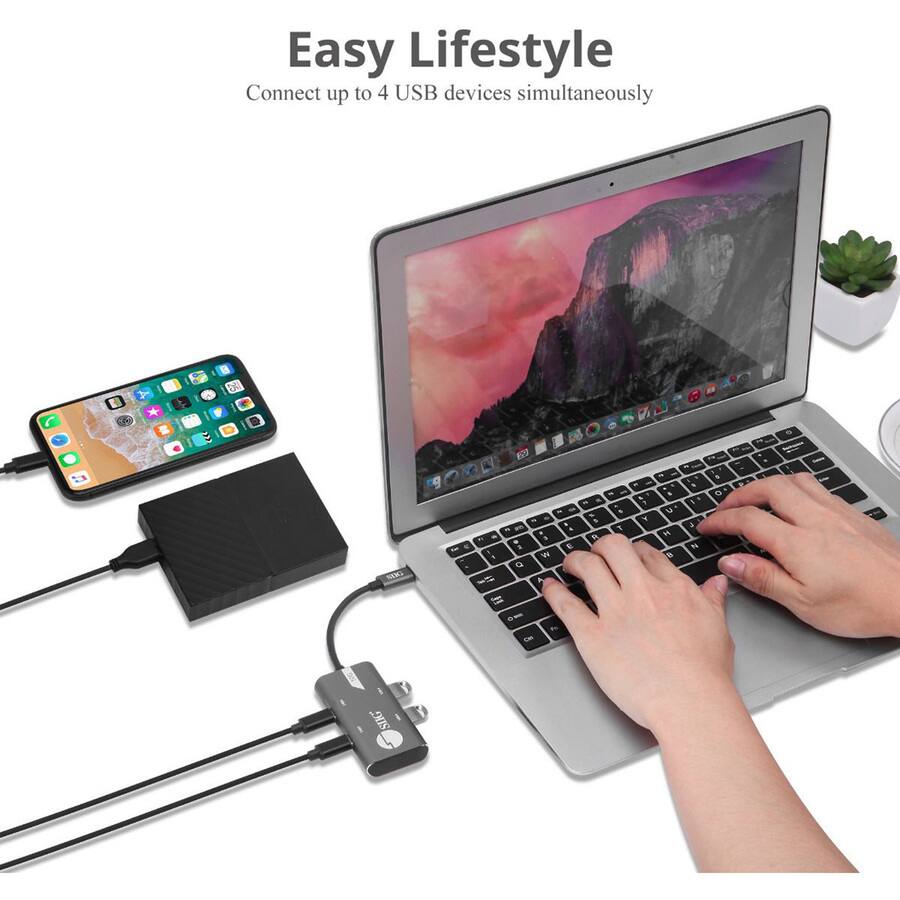 Easy Lifestyle  
Connect up to 4 USB devices simultaneously