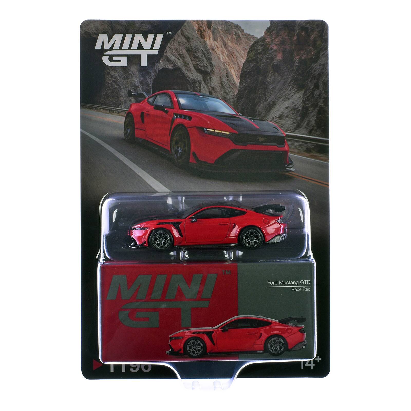 MINI GT  
Ford Mustang GTD Race Red  
1196  
+ 14