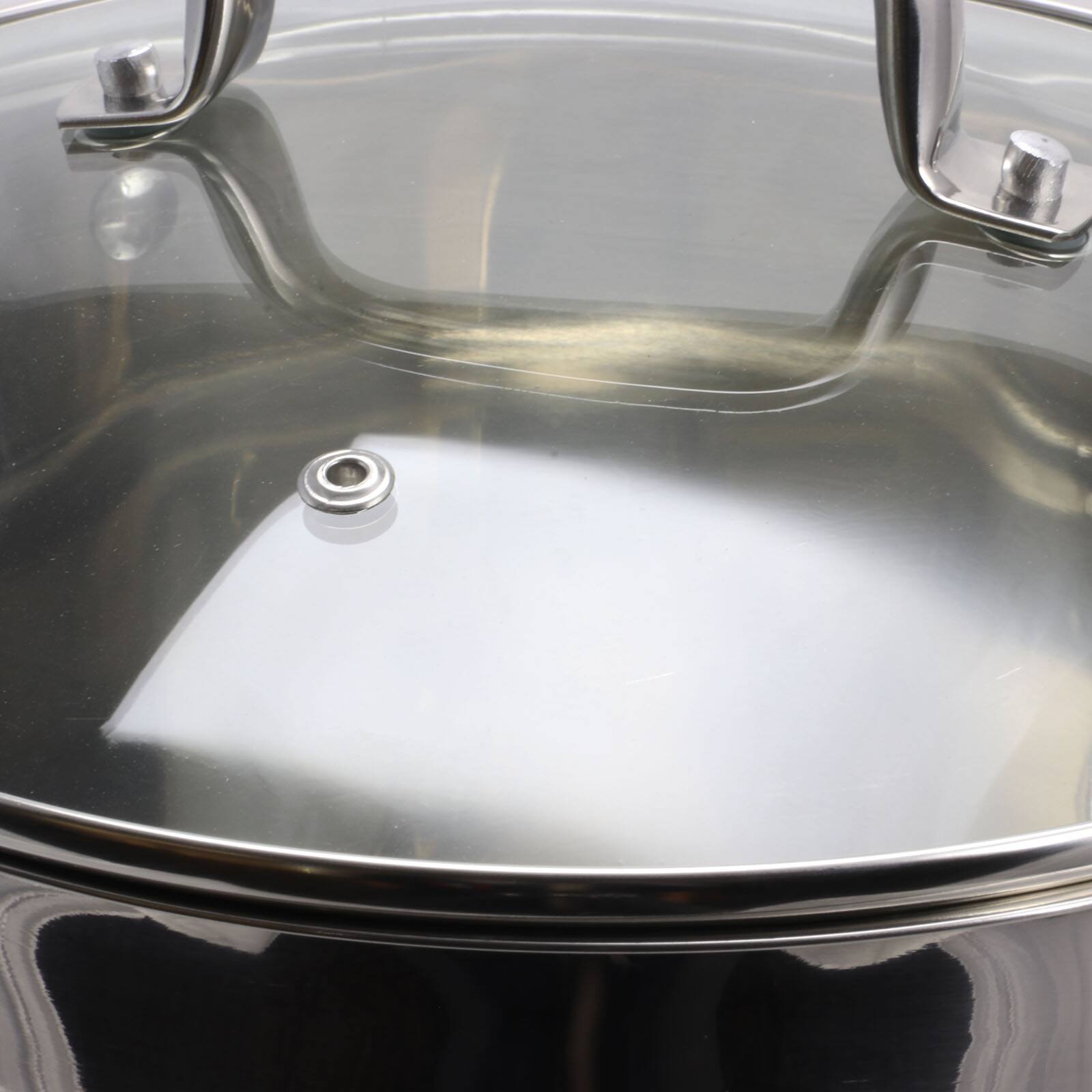 Alt View 3. Oster - Oster Adenmore 8 Quart Stainless Steel Stock Pot with Tempered Glass Lid - Silver.