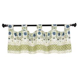 RLF Home - 4" Top Tab High Quality Fabric Viviana Tab Valance for Windows 50" x 16" - Natural