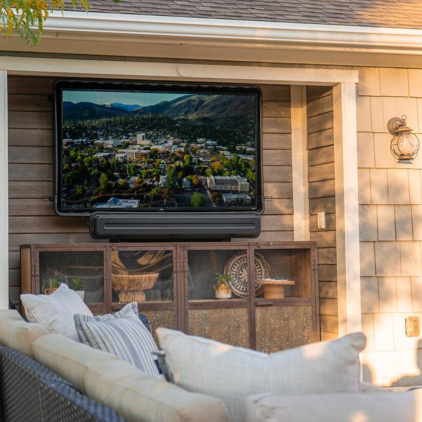 Left. Storm Shell - Storm Shell Classic Outdoor TV Enclosure  65" - Black.