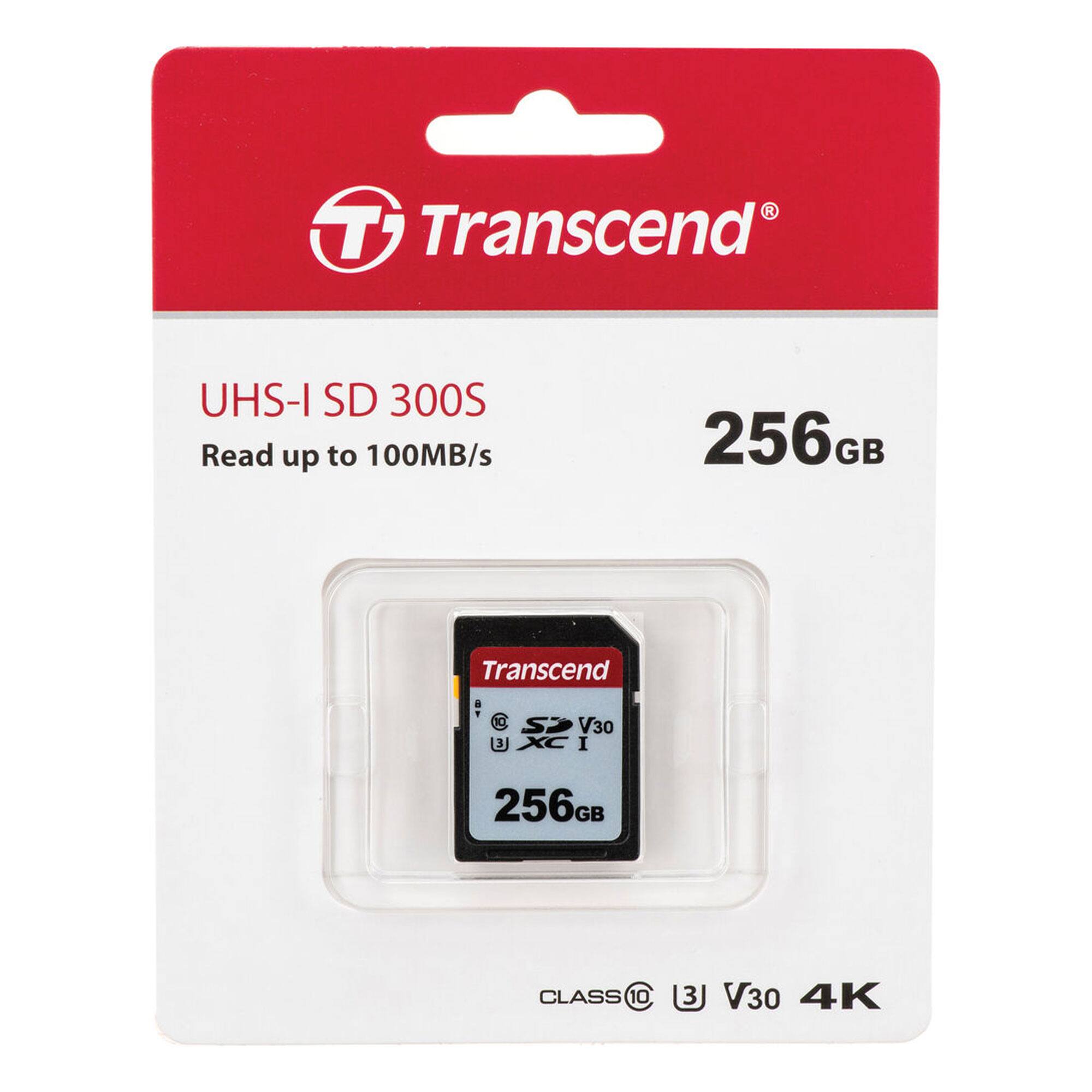 Transcend UHS-I SD 300S Read up to 100MB/s 256GB CLASS 10 V30 4K