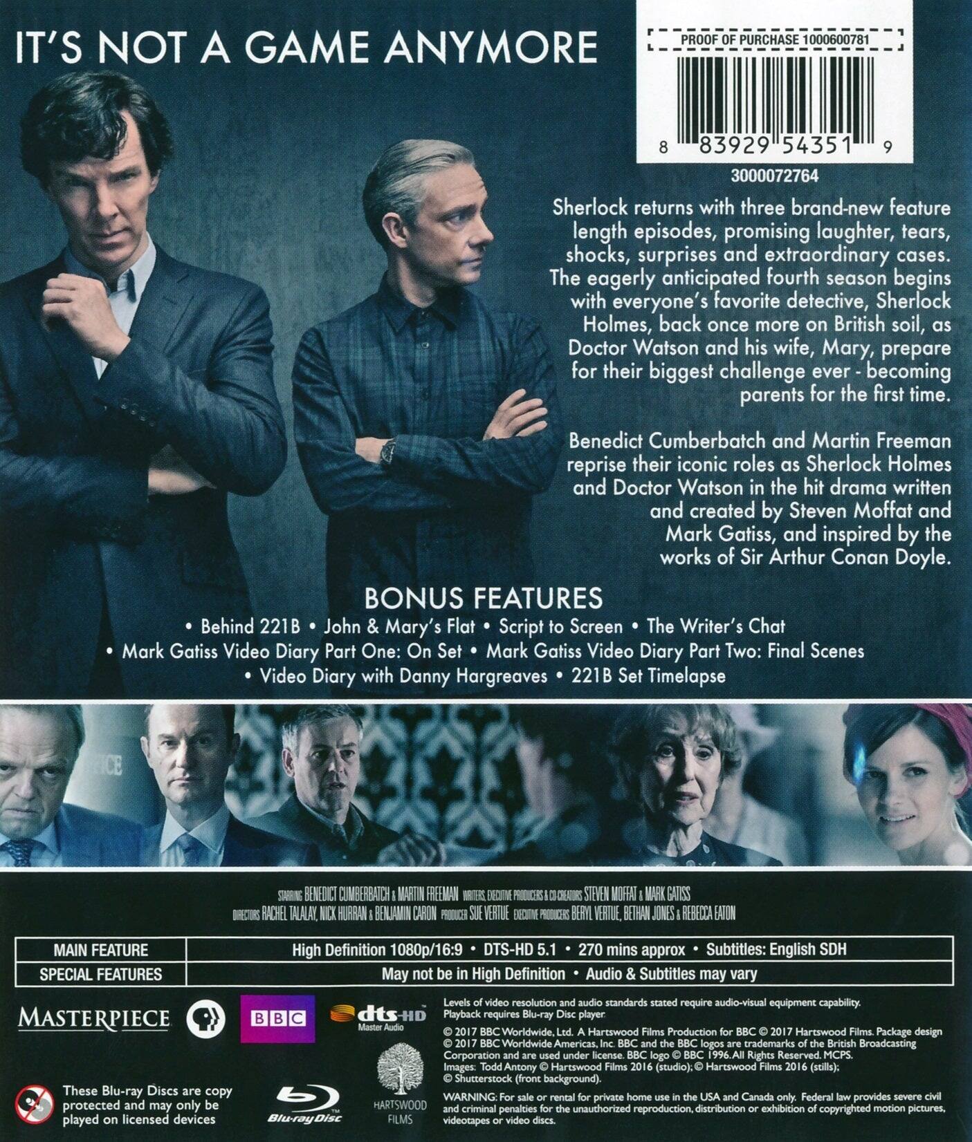 Alt View 1. Sherlock: Season Four   - BLU-RAY.