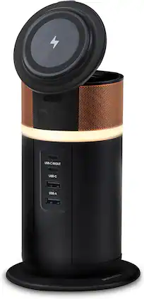 Duracell - M150 Portable Charging Hub, 150W Laptop & Tablet Charger, Wireless Phone/Earbud Charging, USB-C & USB-A Dock
