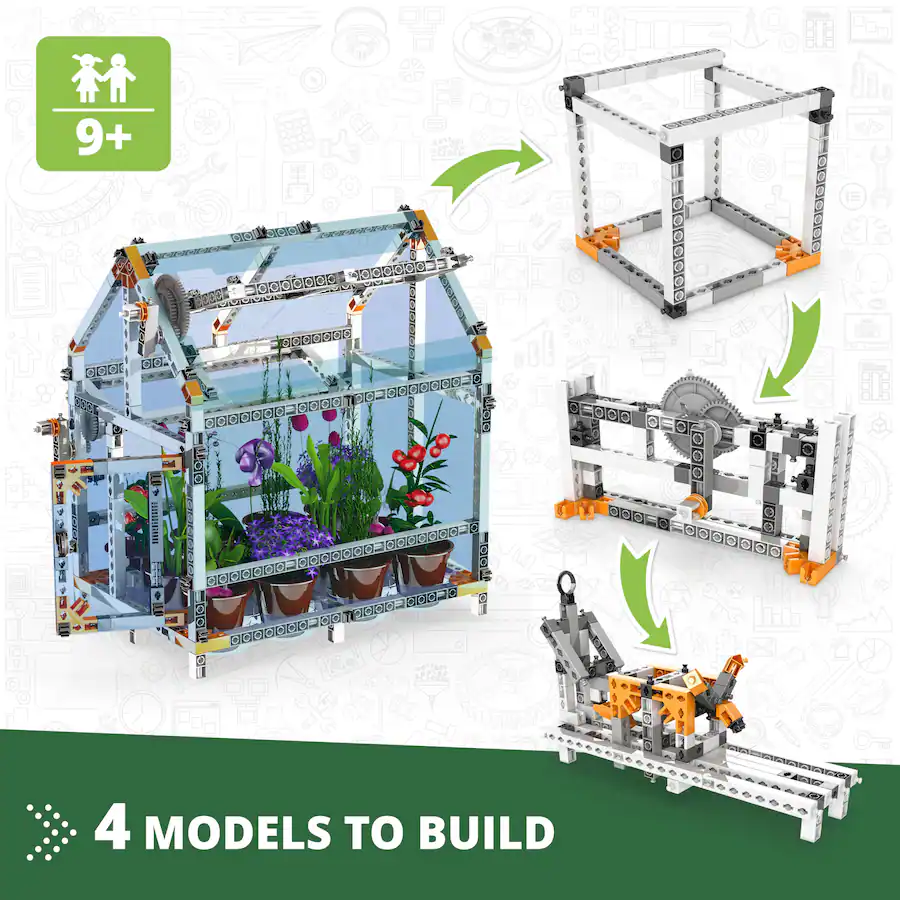Assembly Lab Layout Engino Engino: Discovering STEM Botanic Laboratory: 4 Models, Toy ...