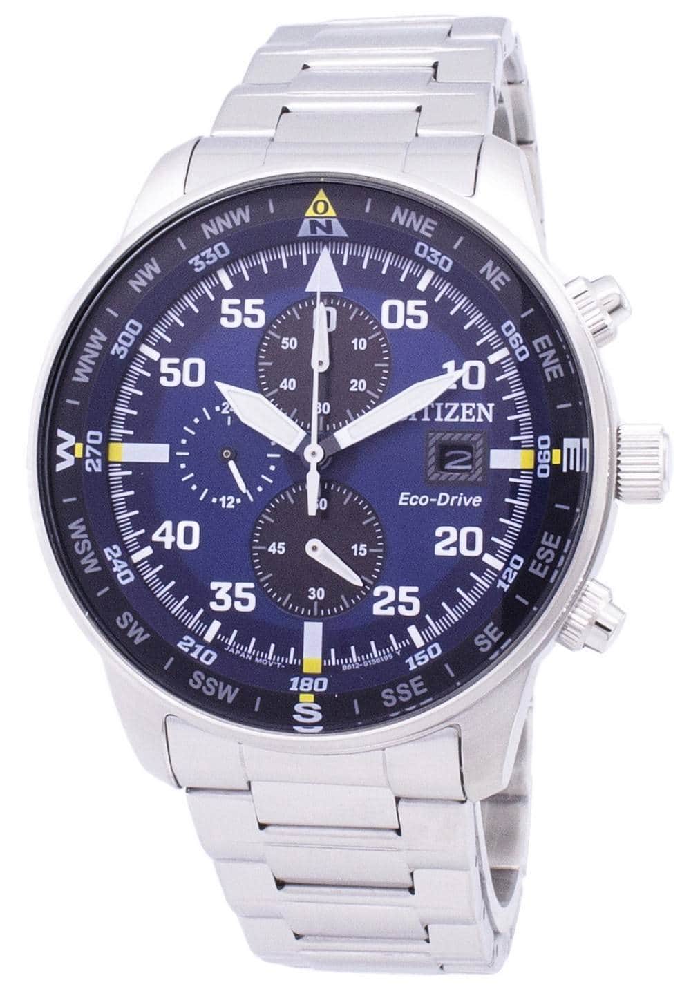 Citizen - Aviator Eco-Drive Chronograph CA0690-88L Men's Watch - Blue
