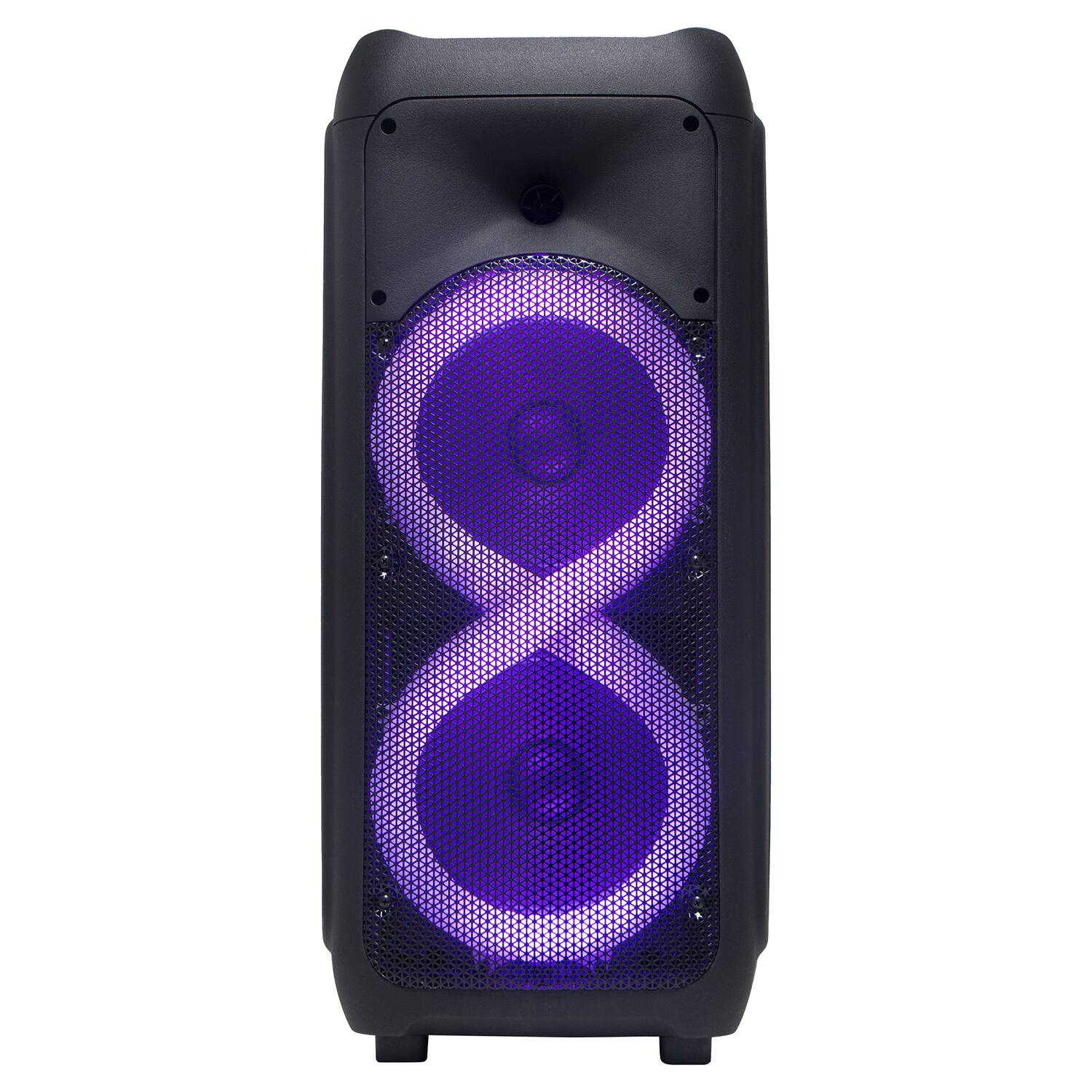 Alt View 2. iQ Sound - 2 X 8" Portable Bluetooth Speaker - Black.