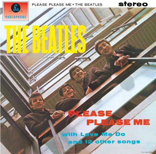 PLEASE PLEASE ME + THE BEATLES  
stereo  
PARLOPHONE  
THE BEATLES  
PLEASE PLEASE ME  
with Love Me Do and 12 other songs