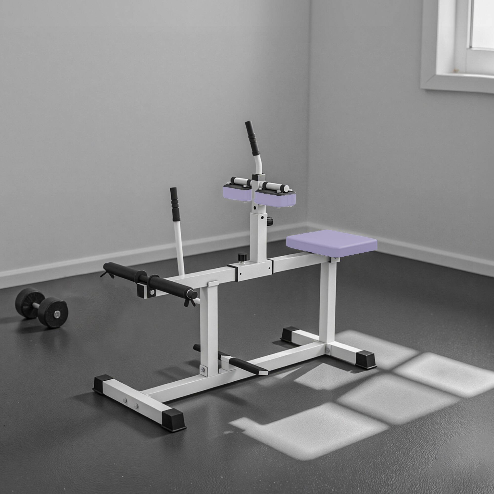 Alt View 7. Soozier - Seated Calf Raise Machine, Adjustable Calf Machine Leg Machine, for Home Gym Calf, Waist, Arm Training - Purple.