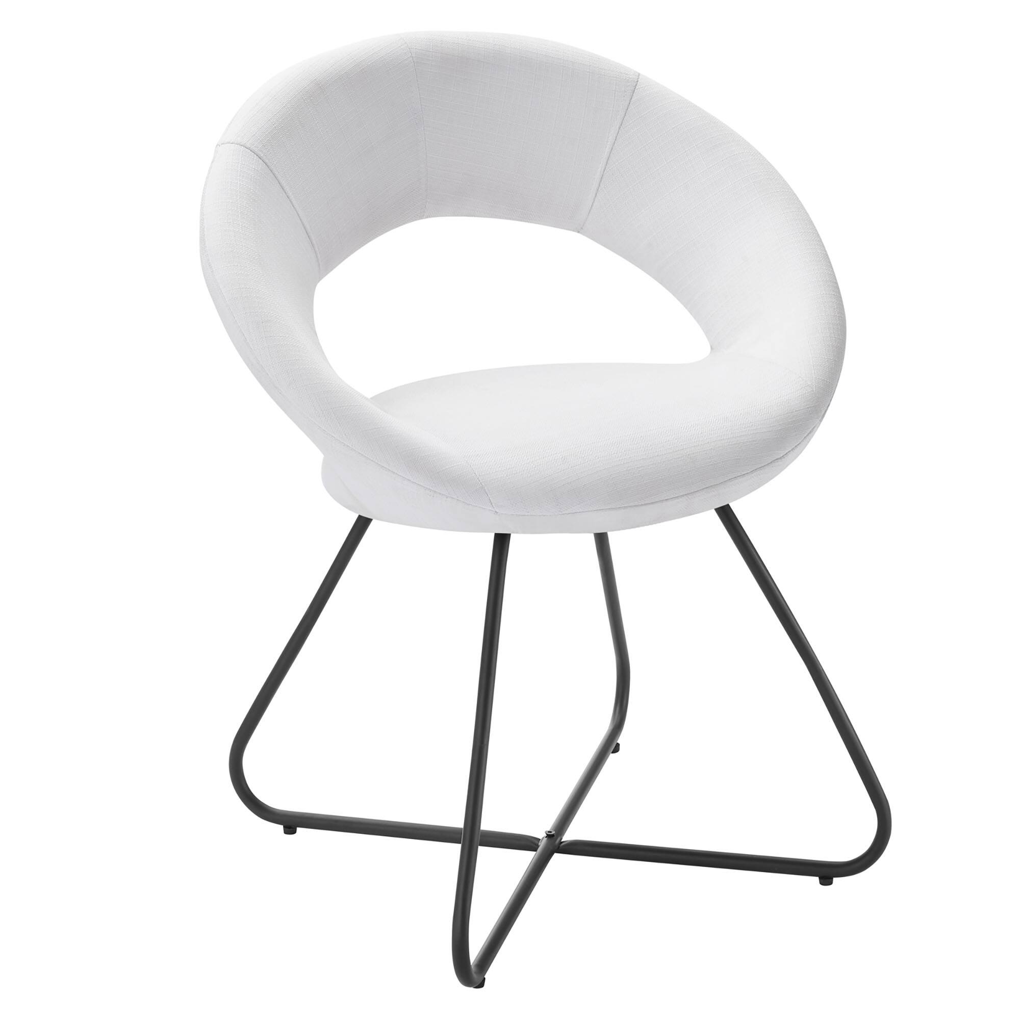 Alt View 1. Modway - Nouvelle Upholstered Fabric Dining Chair Set of 2 by Modway - Black White.