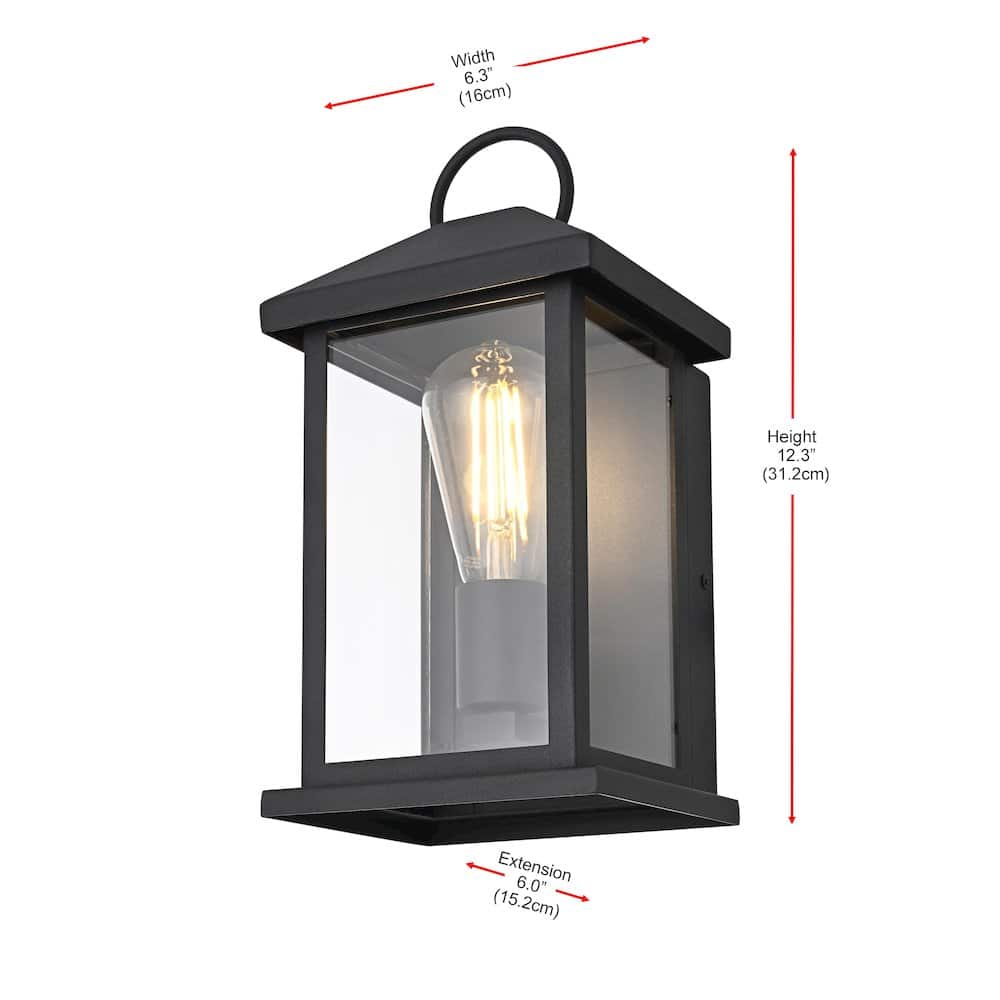 Elegant Lighting - Neil 6 Inch Outdoor Wall Sconce In - Black price history on PriceWatchPro