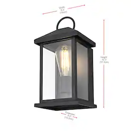 Elegant Lighting - Neil 6 Inch Outdoor Wall Sconce In - Black