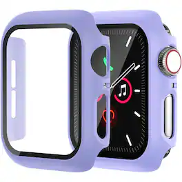 Entronix - Case Compatible with iWatch Series 11, 46mm - Hard Cover w/ Built-In Screen Protector - Purple