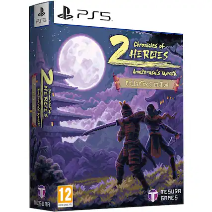 PS5 Chronicles of 2 HEROES Amaterasu's Wrath COLLECTOR'S EDITION
Chronicles of 2 HEROES Amaterasu's Wrath
TESURA GAMES
PEGI 12
www.pegi.info - T (Teen 13+)