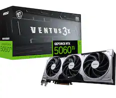 msi OC VENTUS 3X GDDR7 8GB, GEFORCE RTX 5060 Ti DLSS 4, RAY TRACING, REFLEX, STUDIO