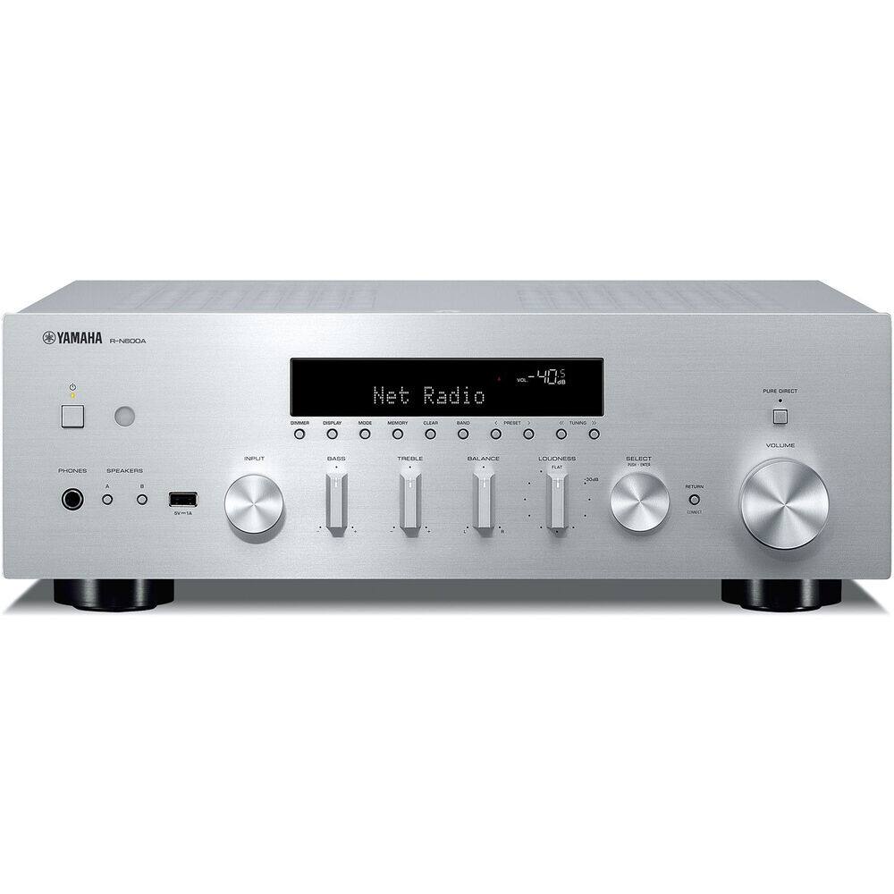 YAMAHA R-N800DA

Net Radio

vol -40.5

BAND PRESET TUNING

PHONES SPEAKERS

INPUT

BASS TREBLE

BALANCE LOUDNESS

SELECT

PLAY

PURE DIRECT
