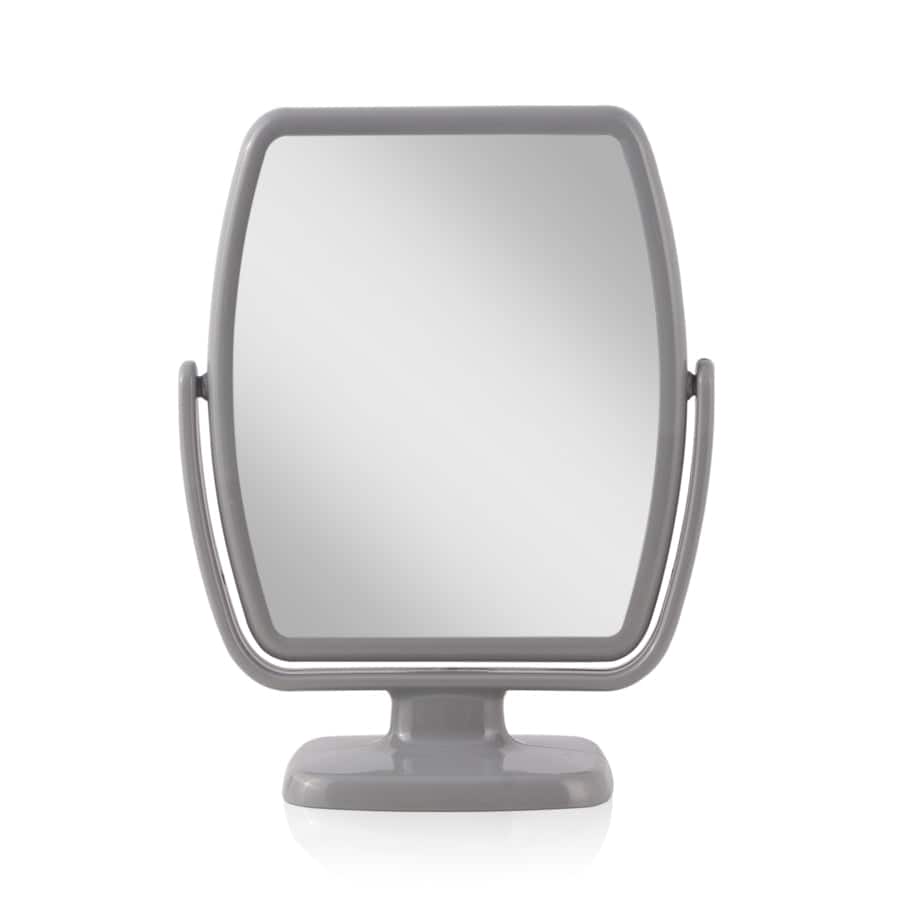 Zadro - Geo, Makeup Mirror with 5X/1X Magnifications - Gray