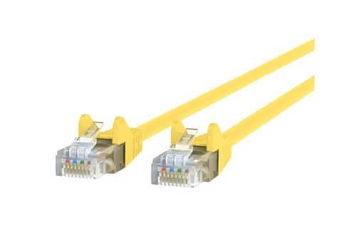 Belkin - A3L791-25-YLW 25-feet Cat5e Ethernet Network Patch Cable - RJ-45 Male to RJ-45 Male - Yellow