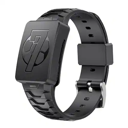 Front. Stock Preferred - Sport Silicone Band for Whoop 4.0 – Black - Black.