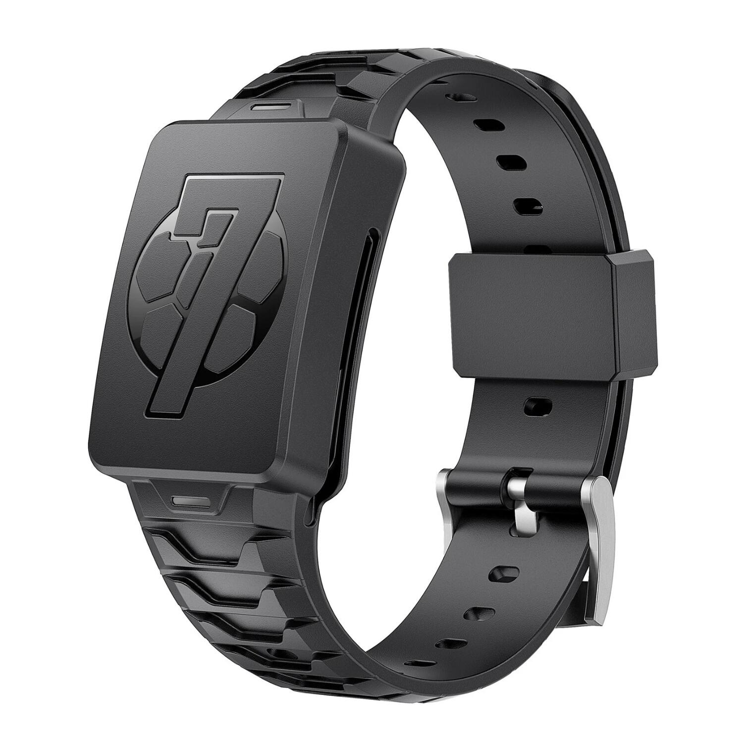 Front. Stock Preferred - Sport Silicone Band for Whoop 4.0 – Black - Black.