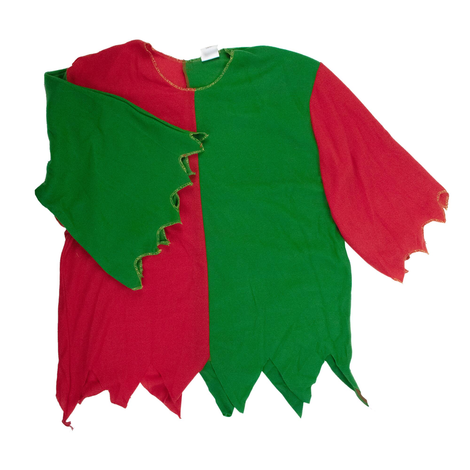 Alt View 5. Fun World - Red and Green Elf Adult Christmas Costume Set - Plus Size - Red.