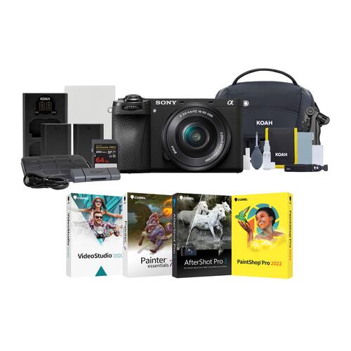 Sony - Alpha 6700 APS-C Mirrorless Camera with 16-50mm Lens Essentials Kit - Black